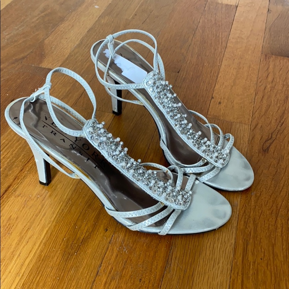 New York Transit Silver Heels